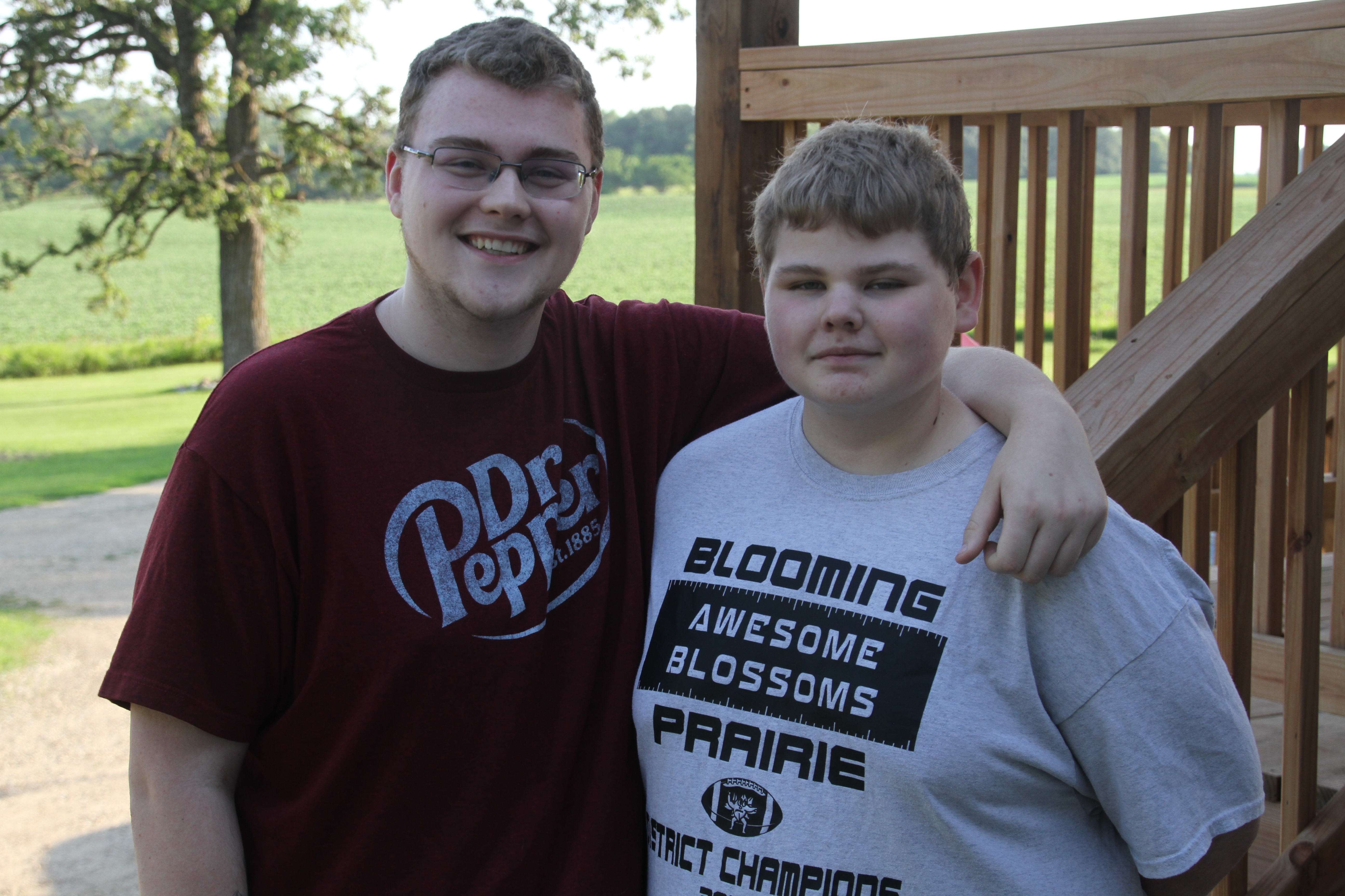brothers with cancer, Medulloblastoma, blooming prairie, Weckwerth