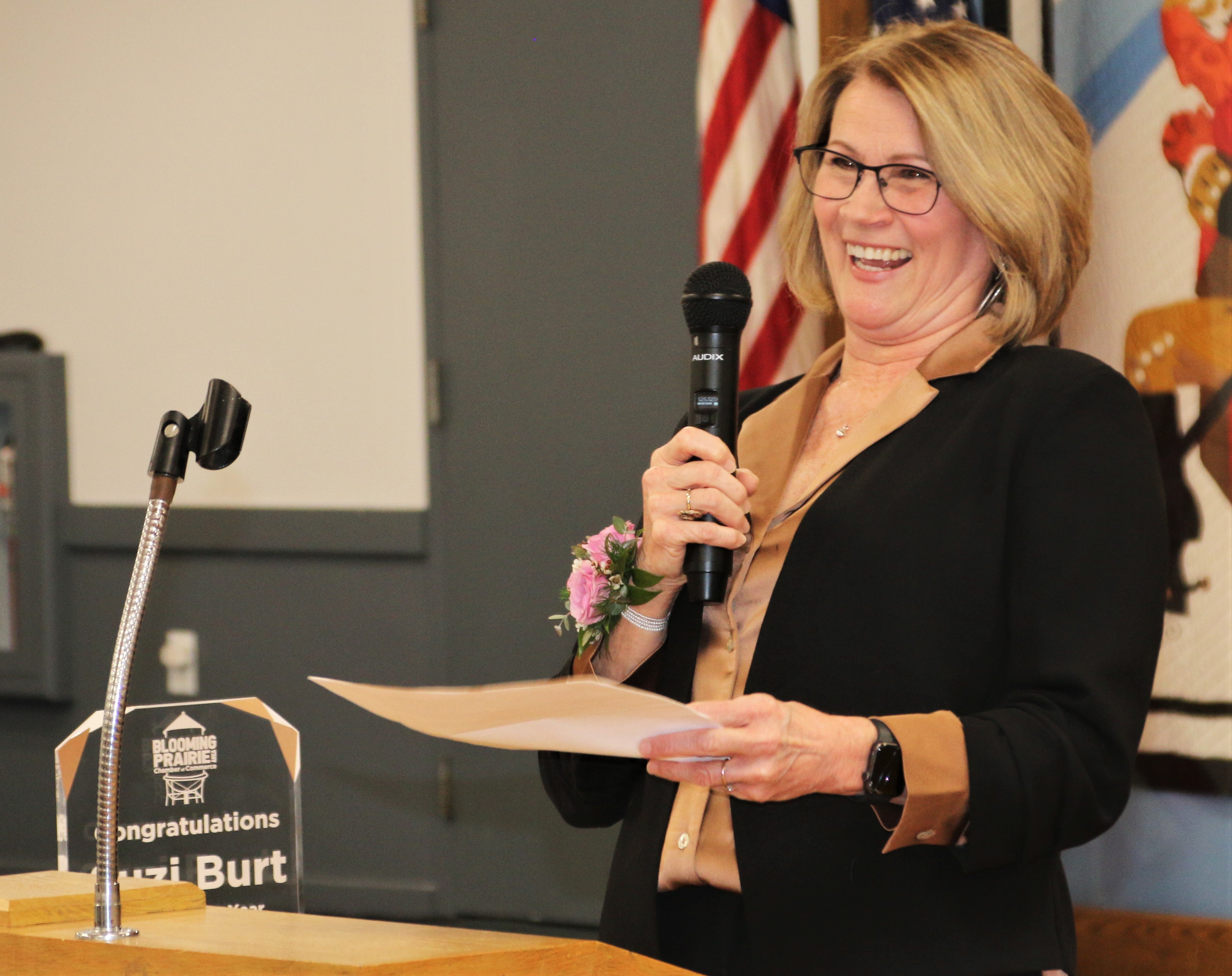 Suzi Burt, blooming prairie, citizen of the year