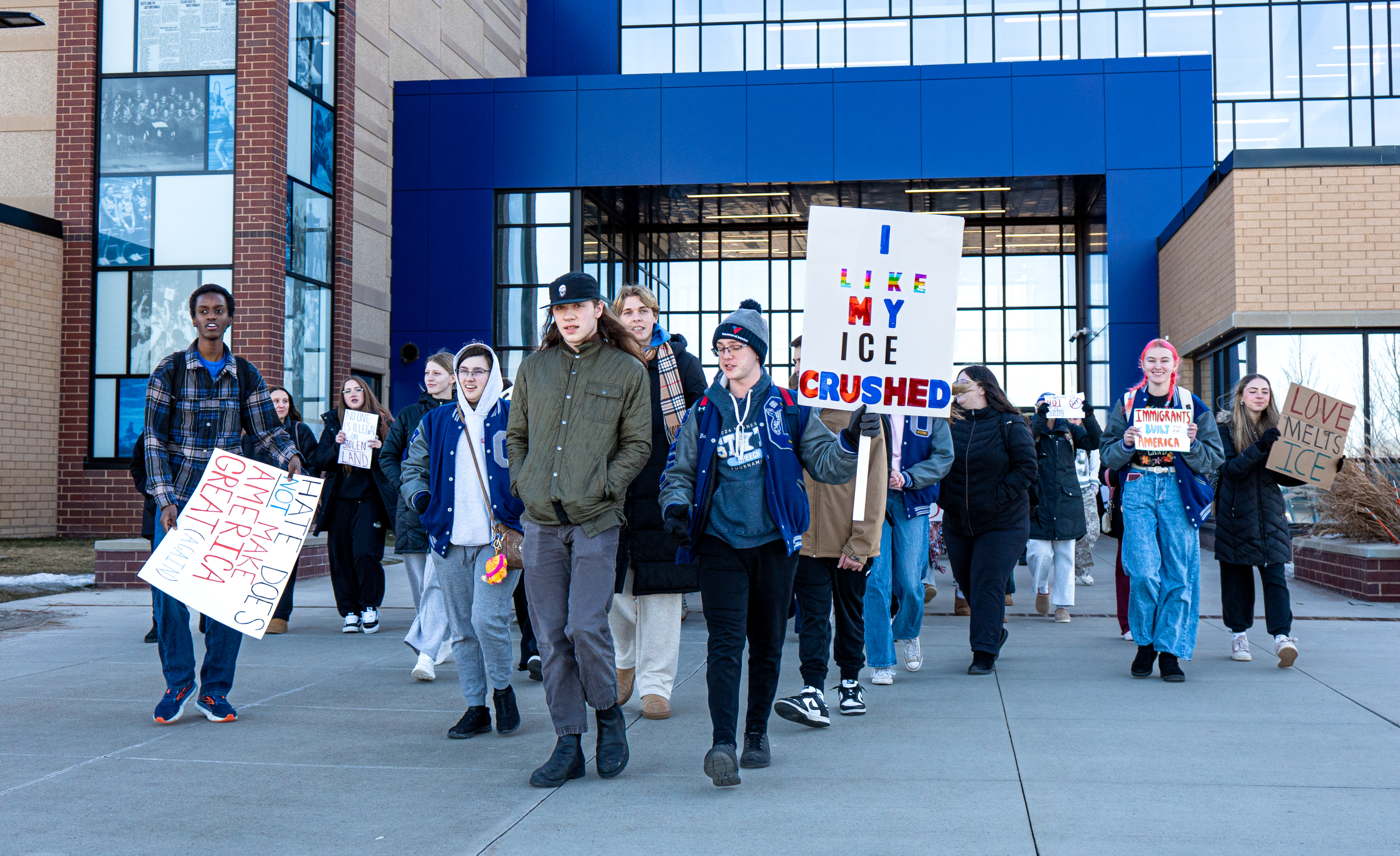 OHS, protest ICE, walkout