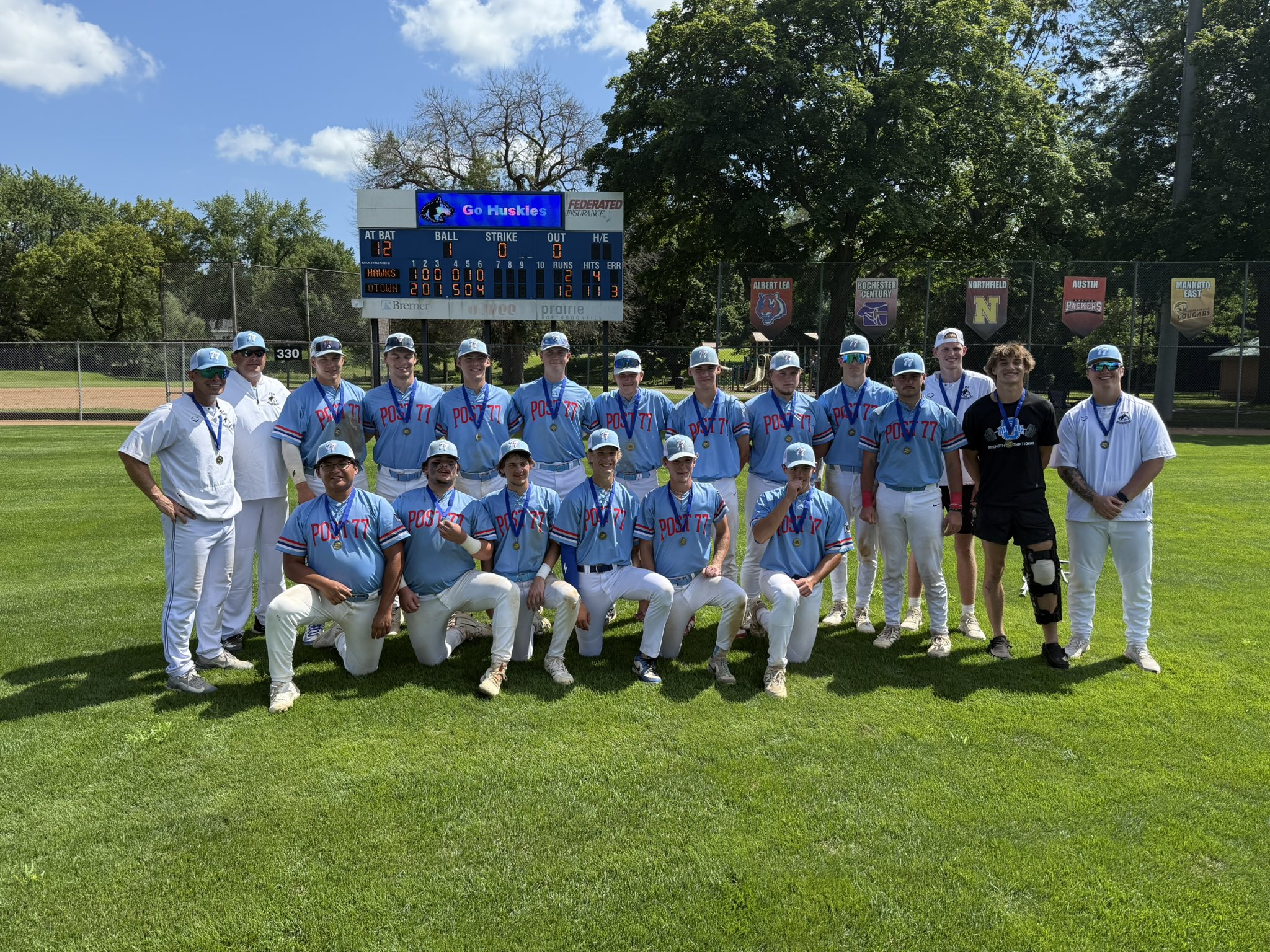 Owatonna Legion Post 77, sub-state tournament, 2025