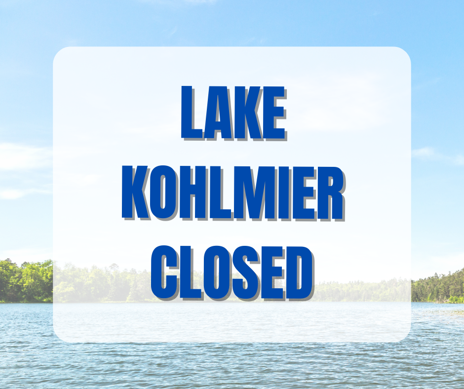 Lake Kohlmier, closed, owatonna, bacteria