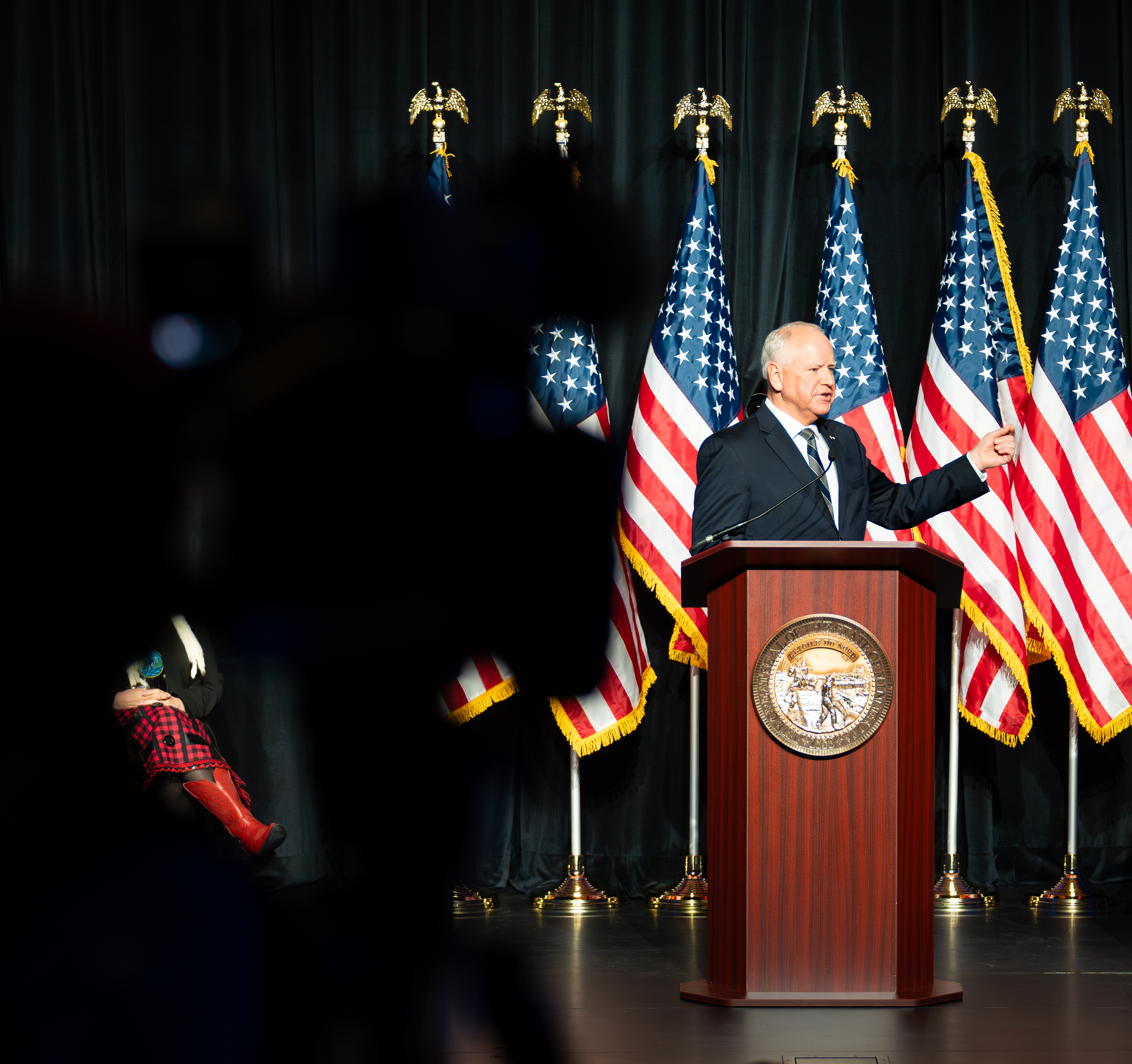 governor tim walz, owatonna, state of the state, mn