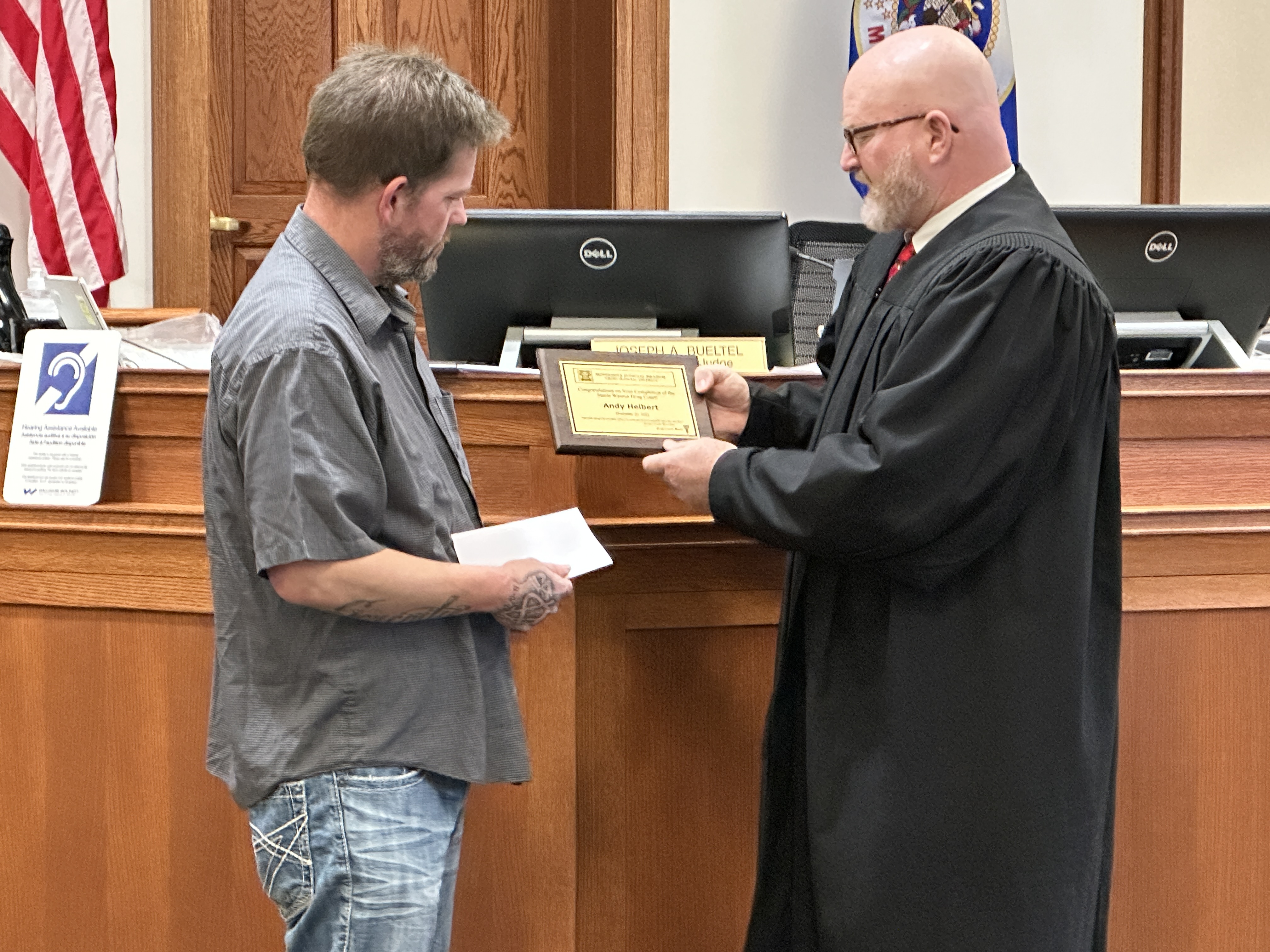 drug court, andy hiebert, steele county, graduate