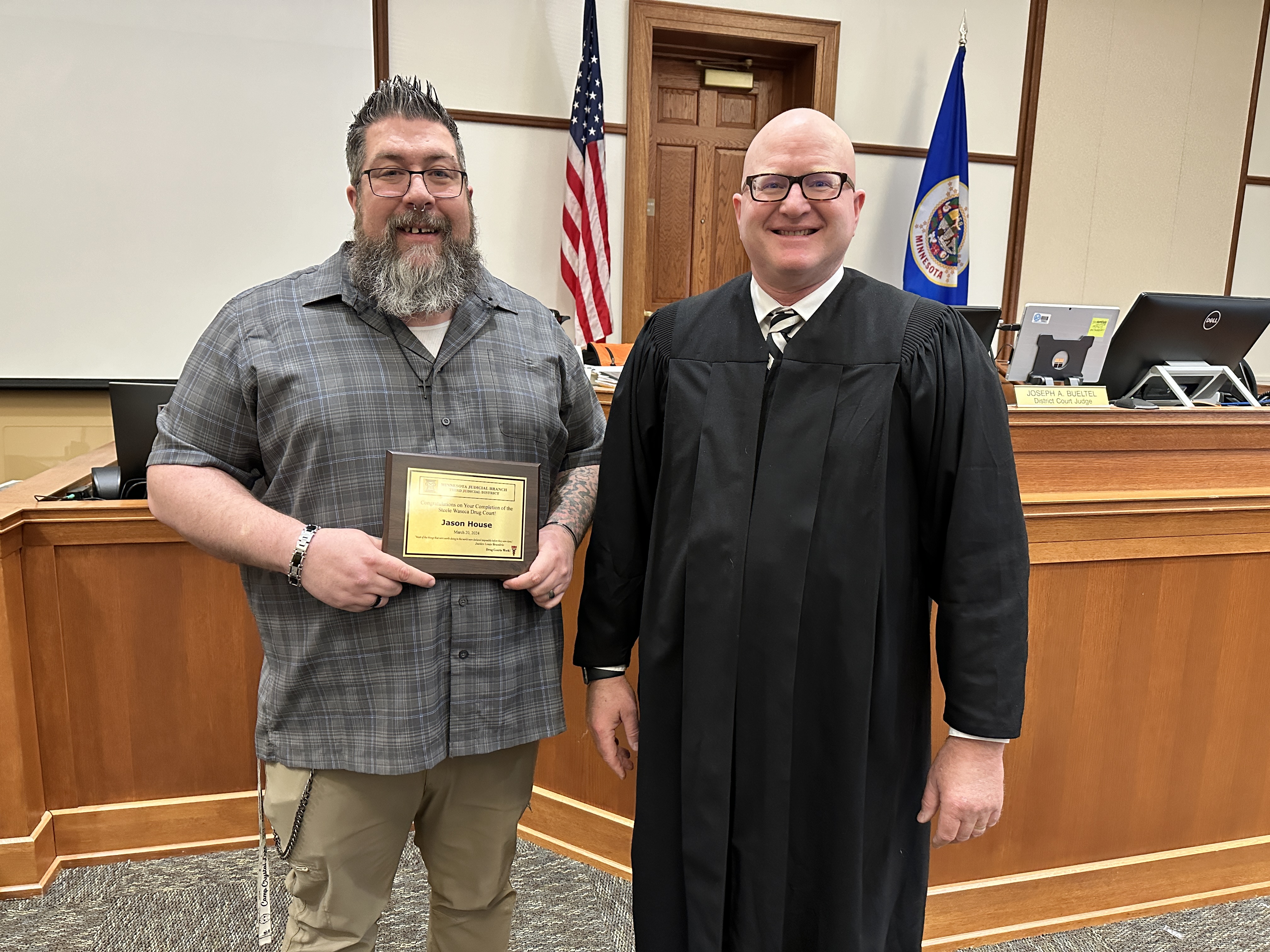 drug court, steele-waseca, judge joseph bueltel, jason house