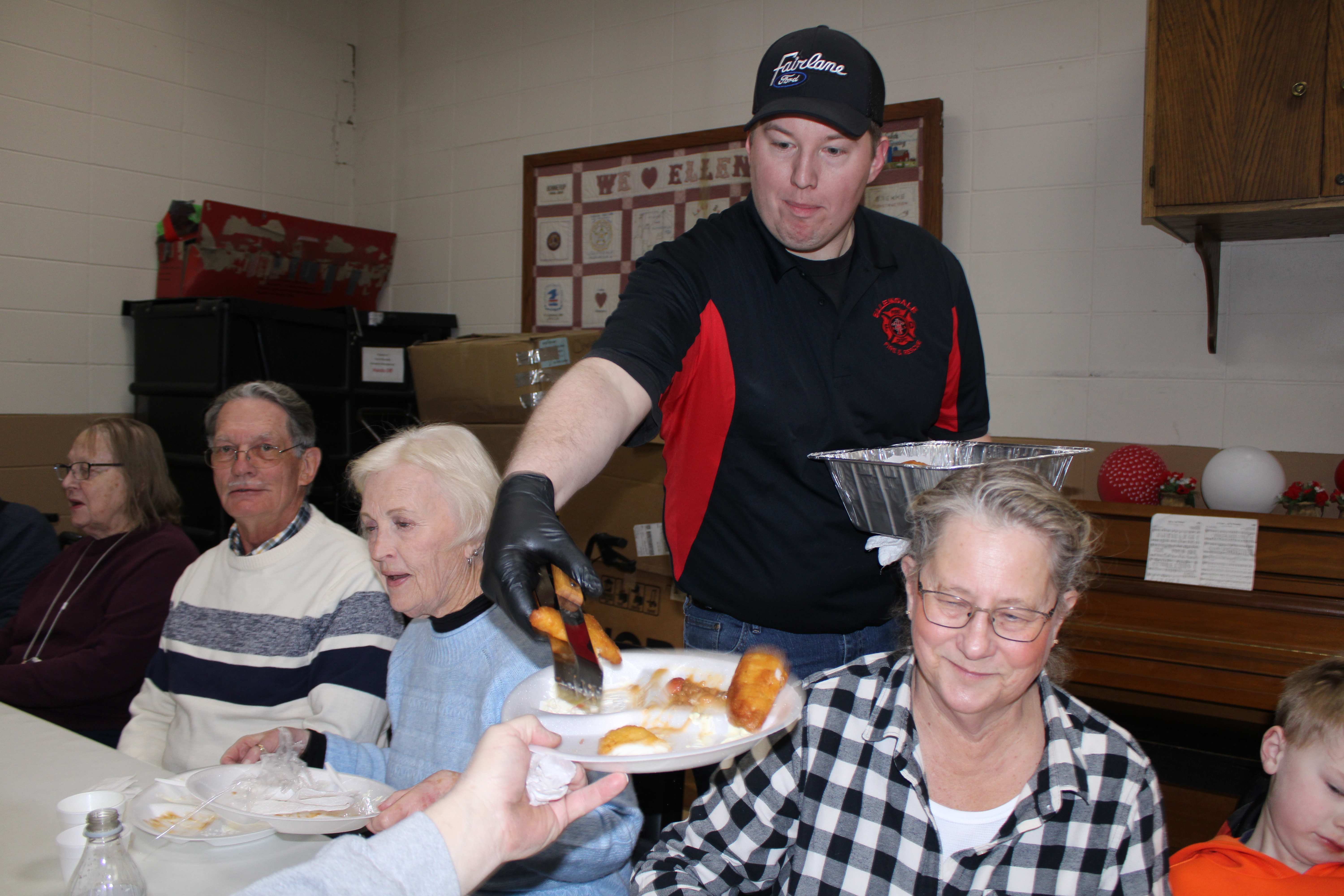 Ellendale, fish fry, turnout gear