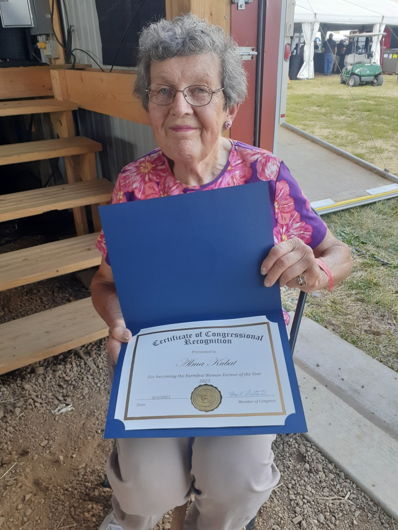 Alma Kubat, Farmfest, woman of the year, steele county