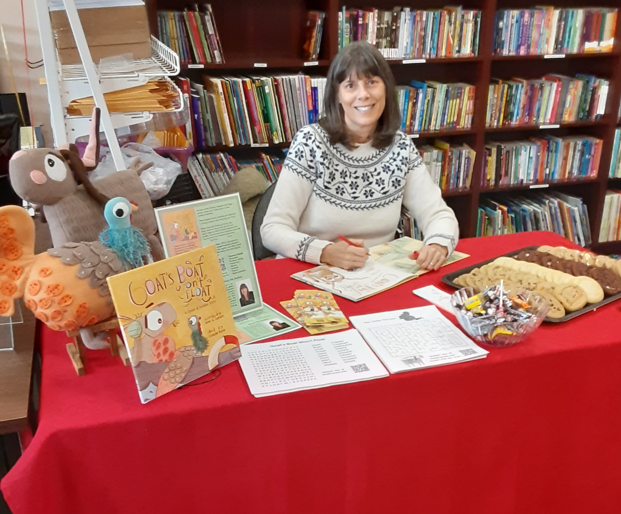 Kim Larson, Owatonna, author, little professor book center