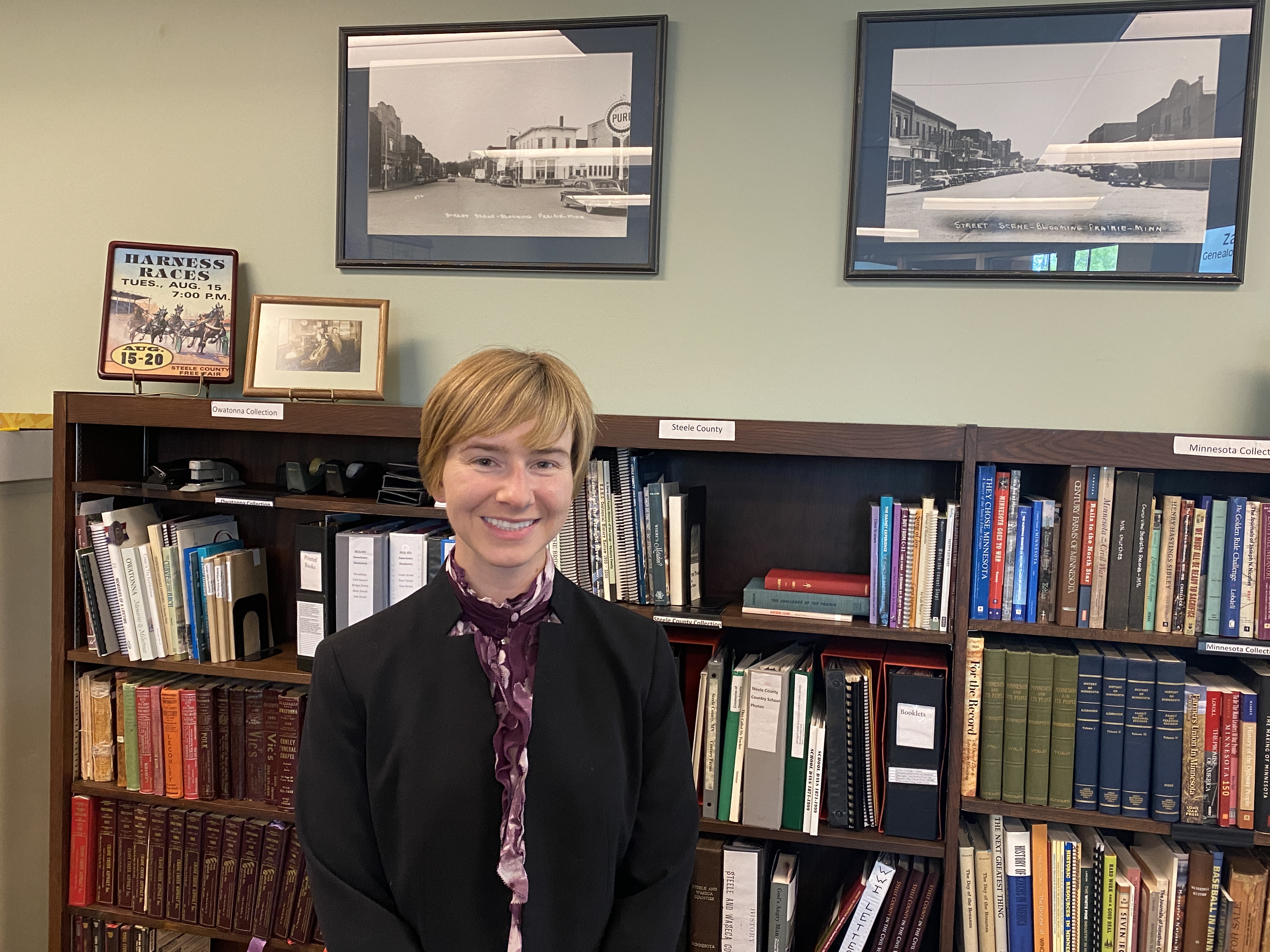 Jennifer Thiele, steele county historical society, new director, owatonna