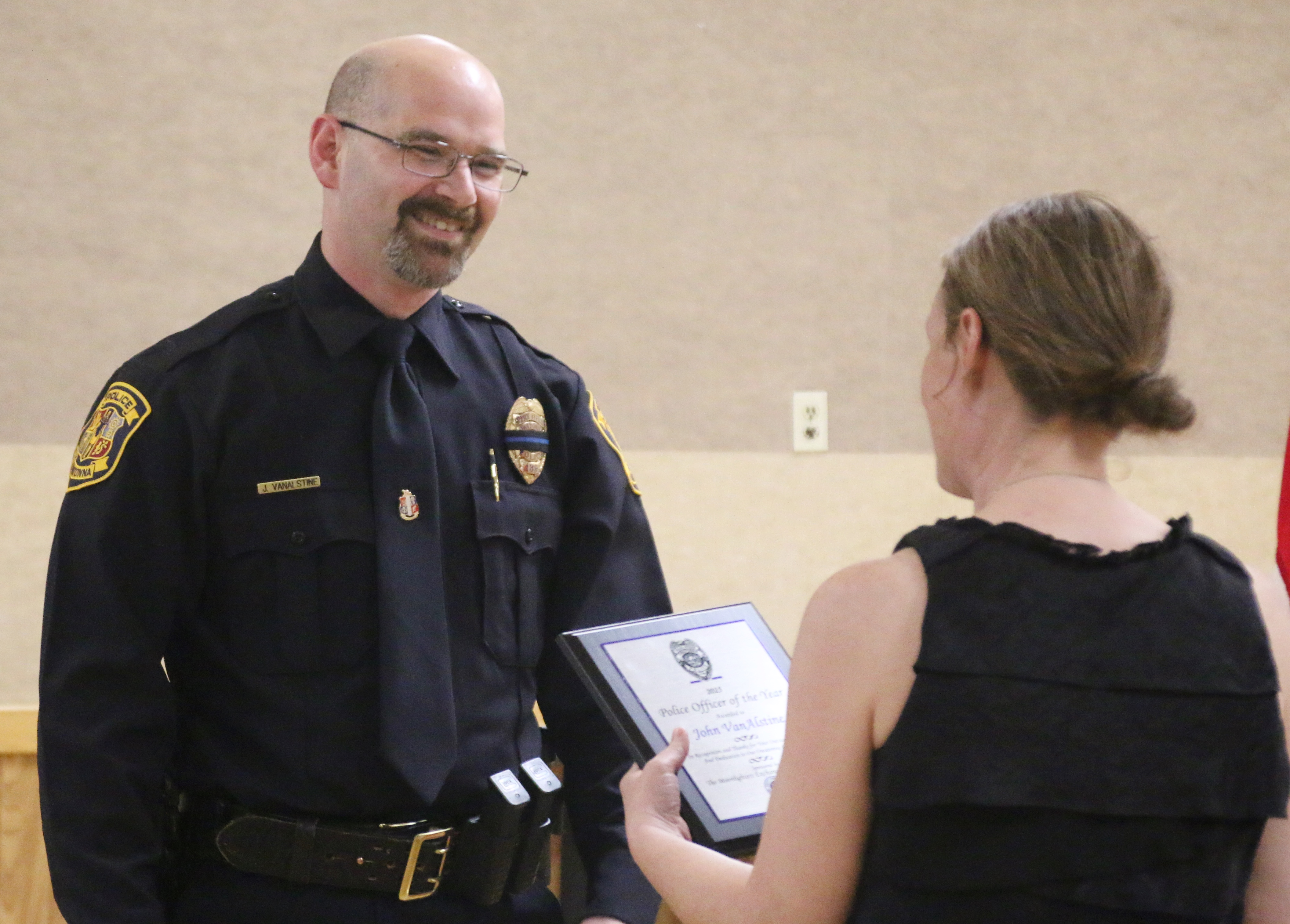 John Van Alstine, Police officer of the year, 2025