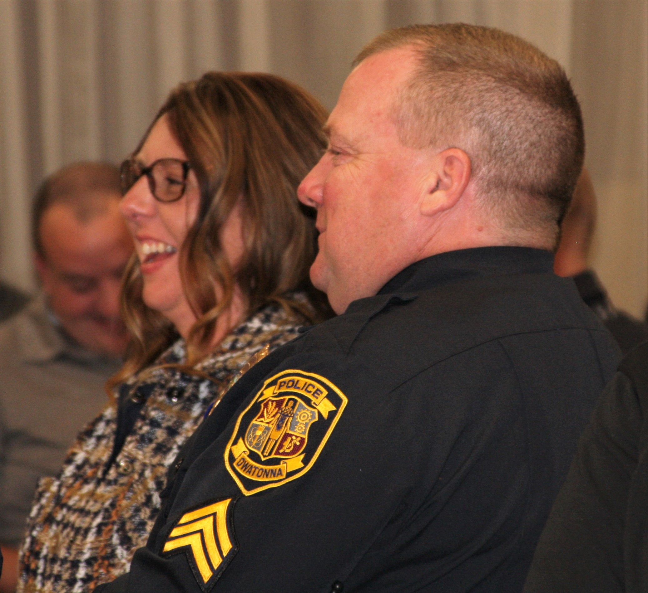 Police officer of the year, 2022, owatonna, moonlighters, duchene