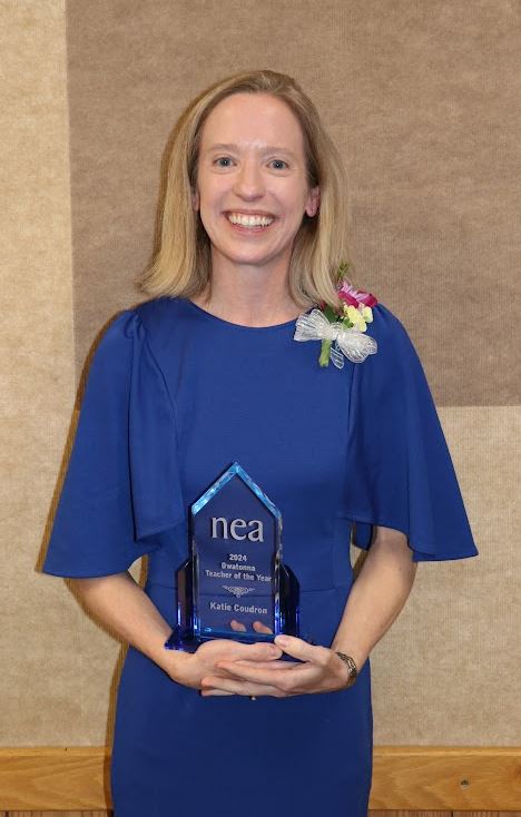 Katie Coudron has been named Owatonna’s Teacher of the Year. 