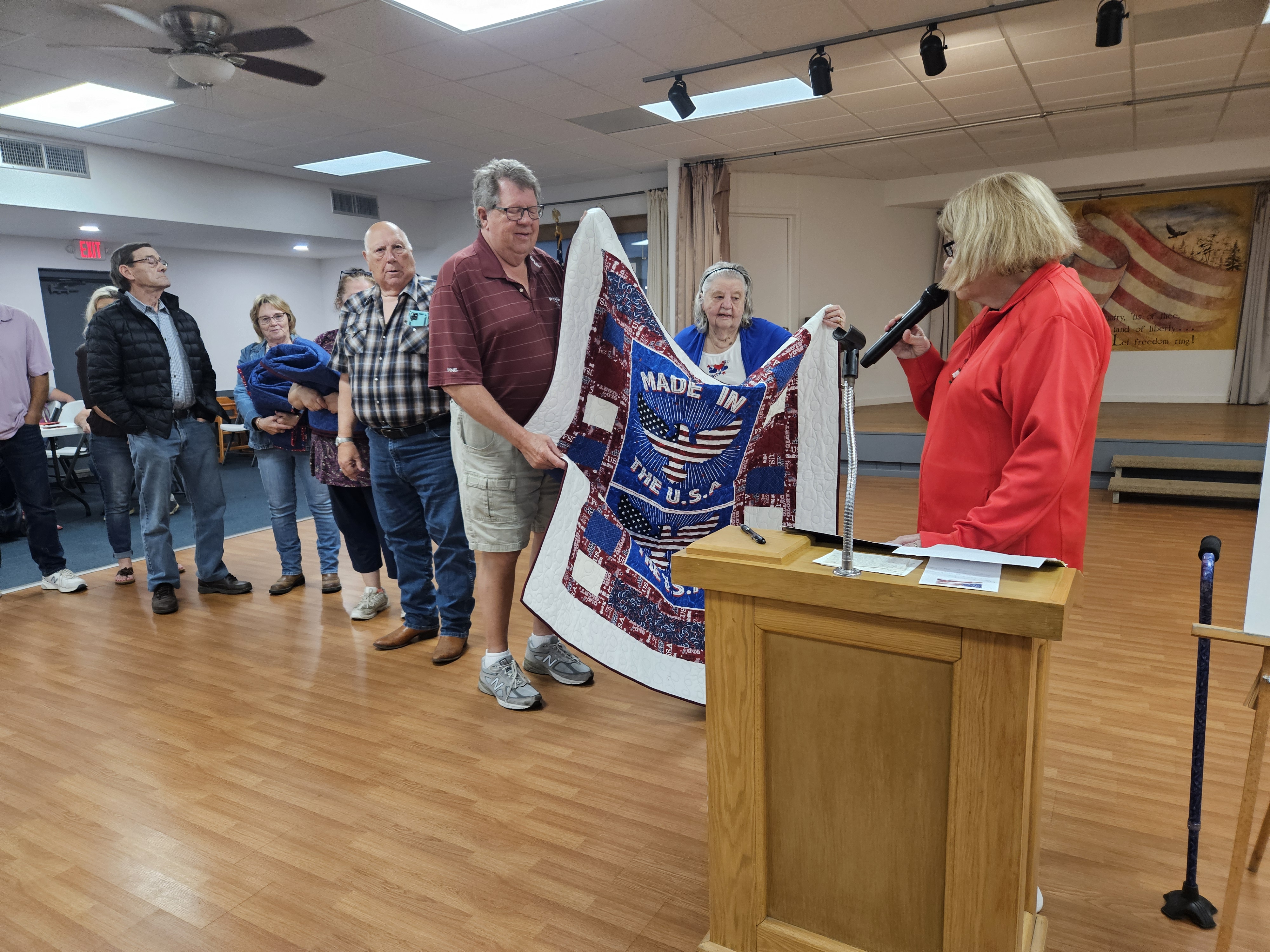 quilts of valor, blooming prairie, mn, vfw, american legion