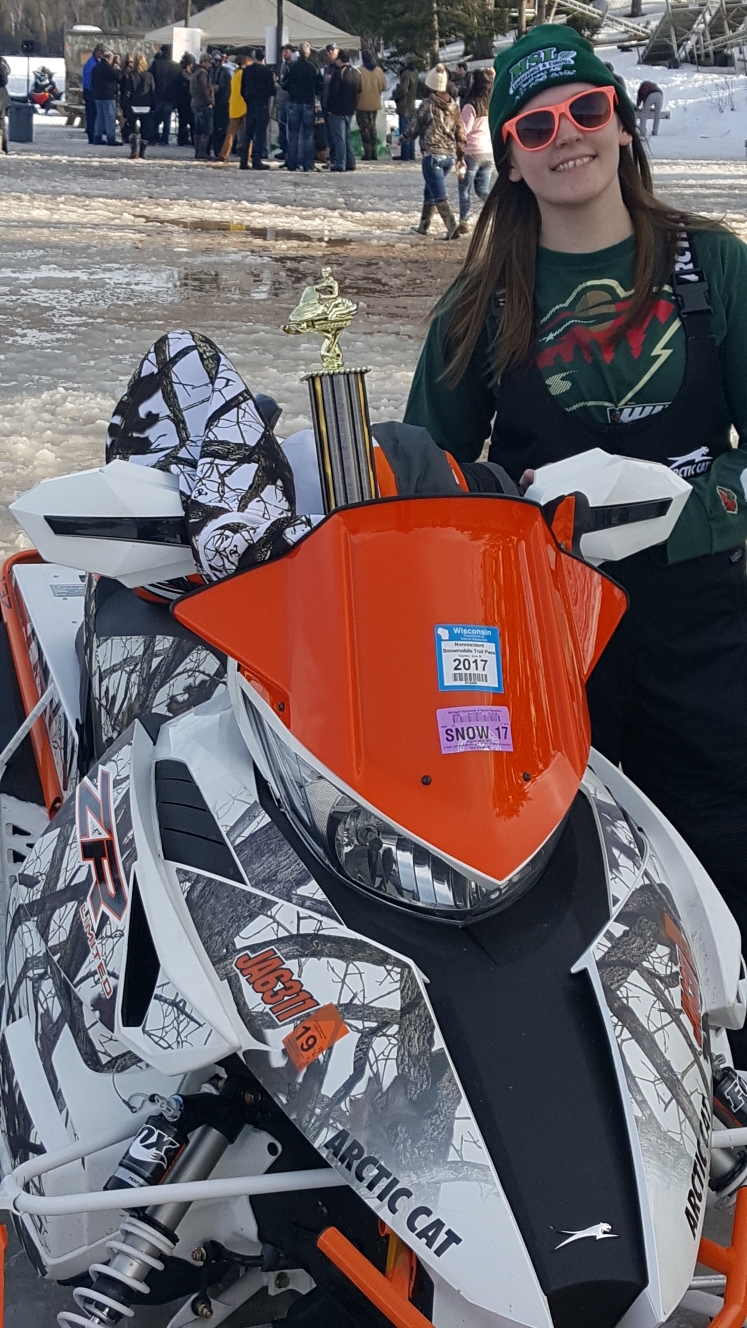 Ariana Ptacek, snowmobile, minnesota