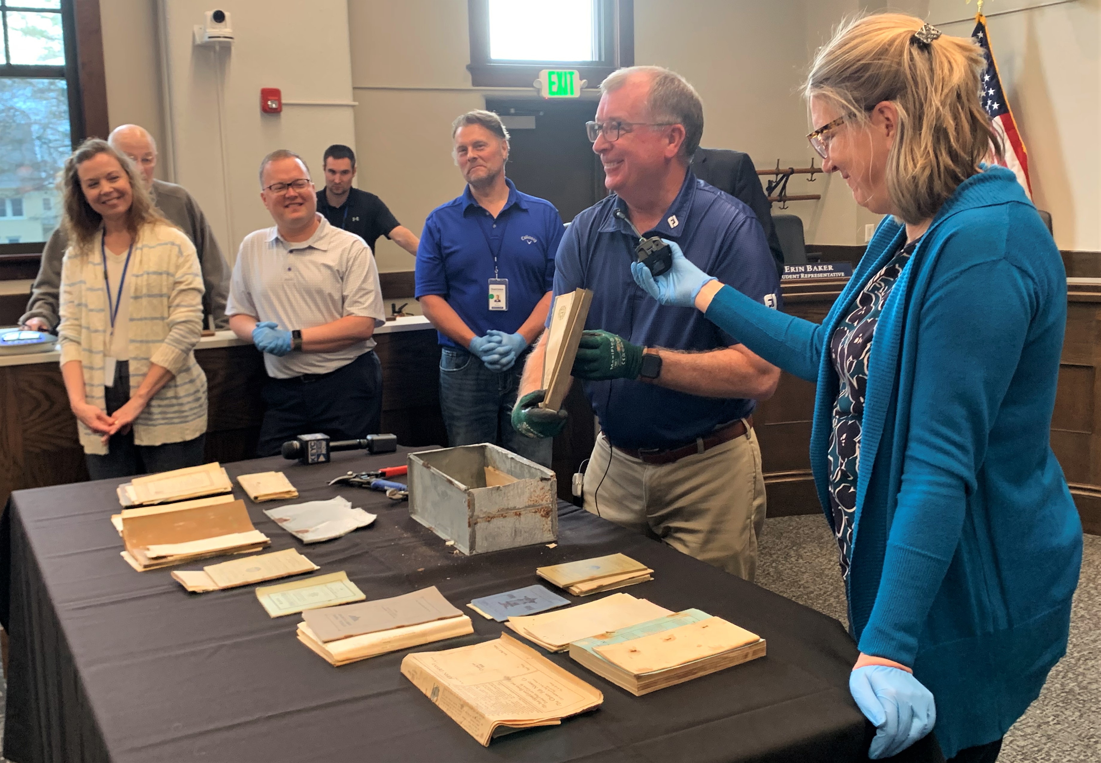OHS Time capsule, 1920, high school, owatonna, 2024