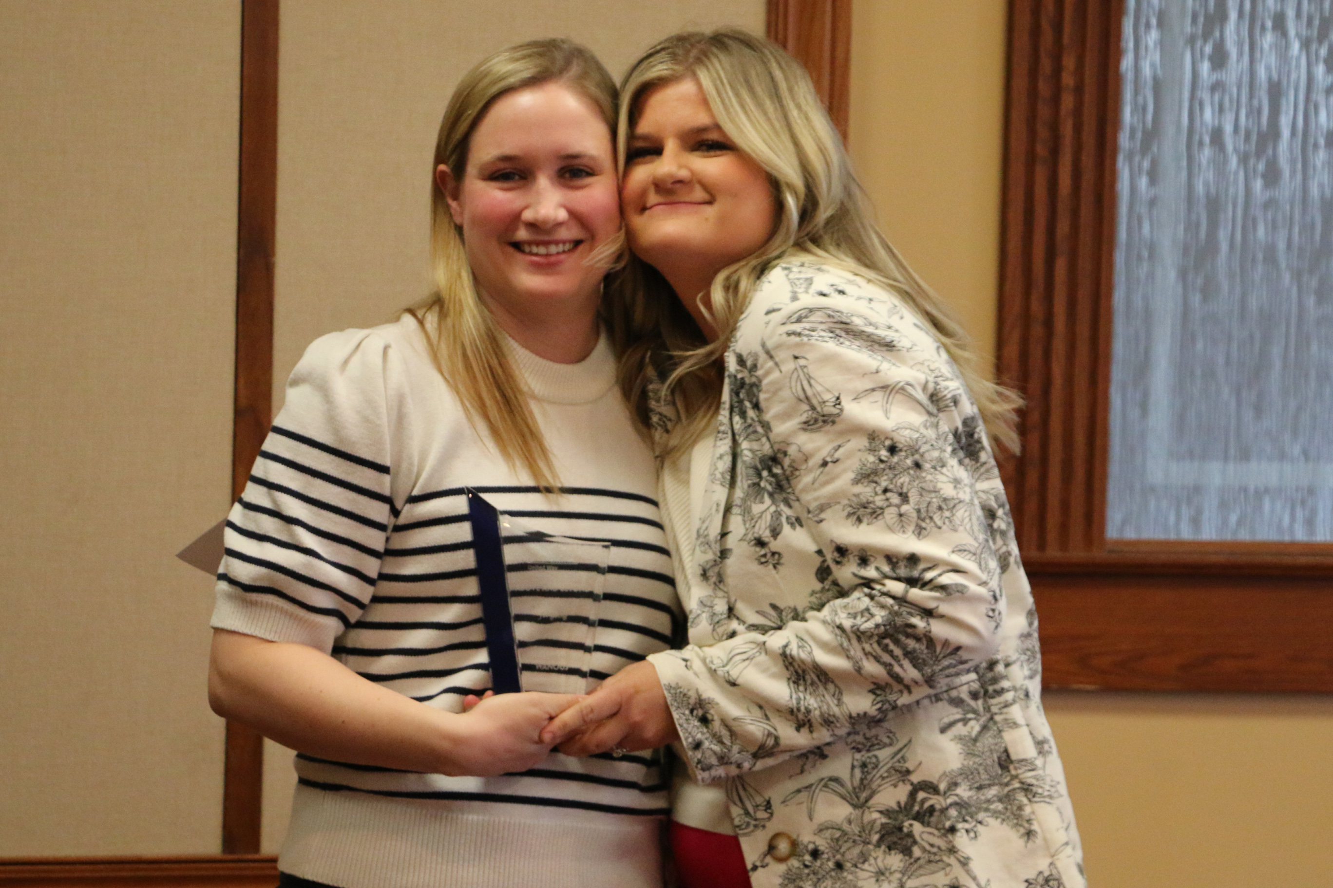 Stephanie Wanous, tess brown, united way of steele county, award
