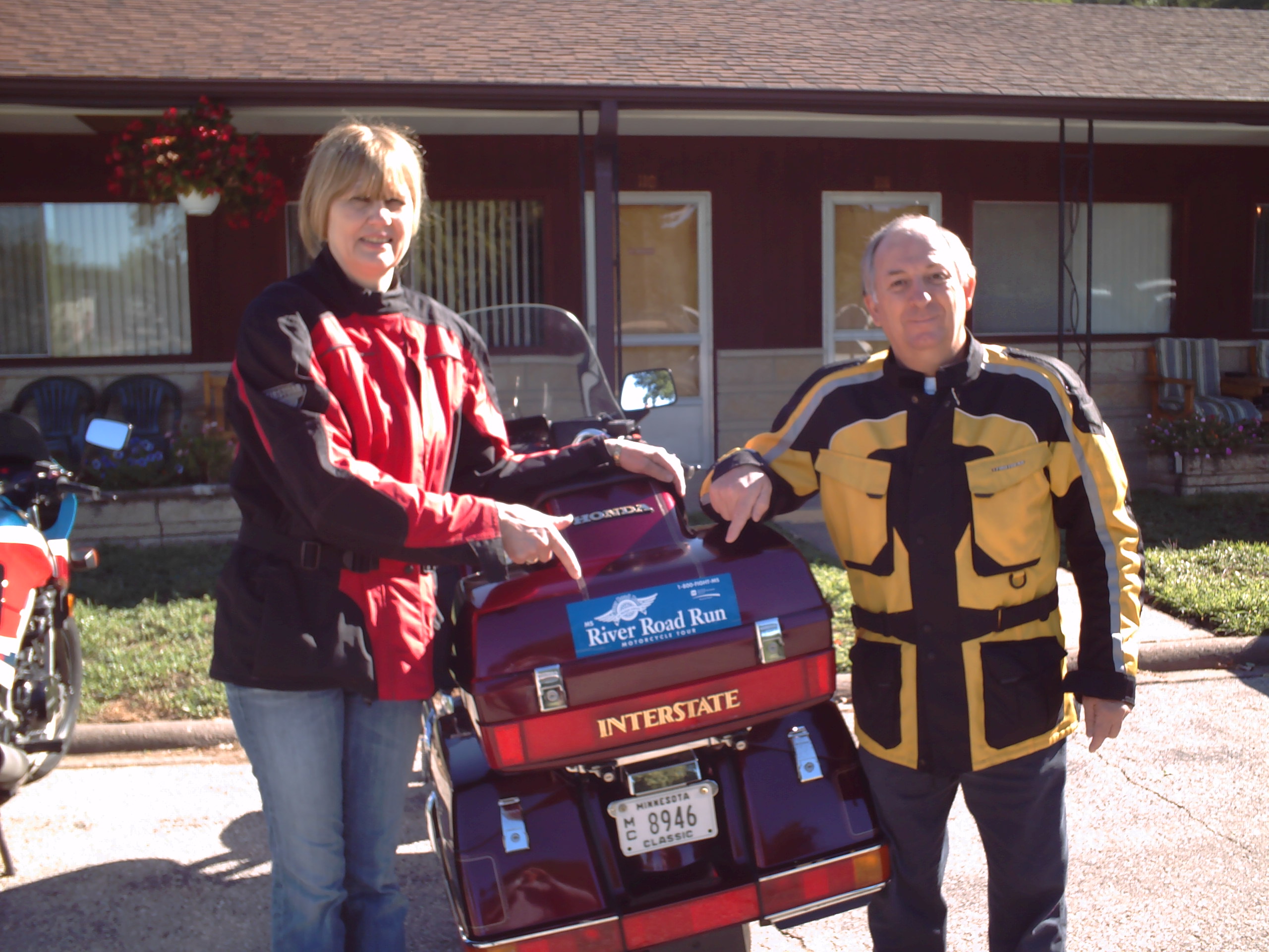 Denise and Carl Wieman, MS, fundraiser, steele county