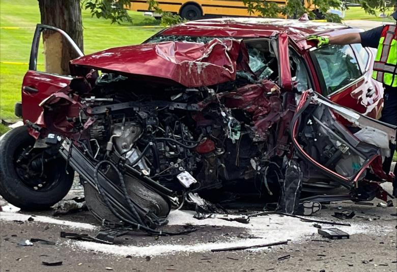 Fatal crash, owatonna, tree, single car