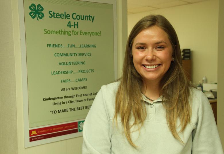 4-H, program coordinator, steele county, kelsey erf