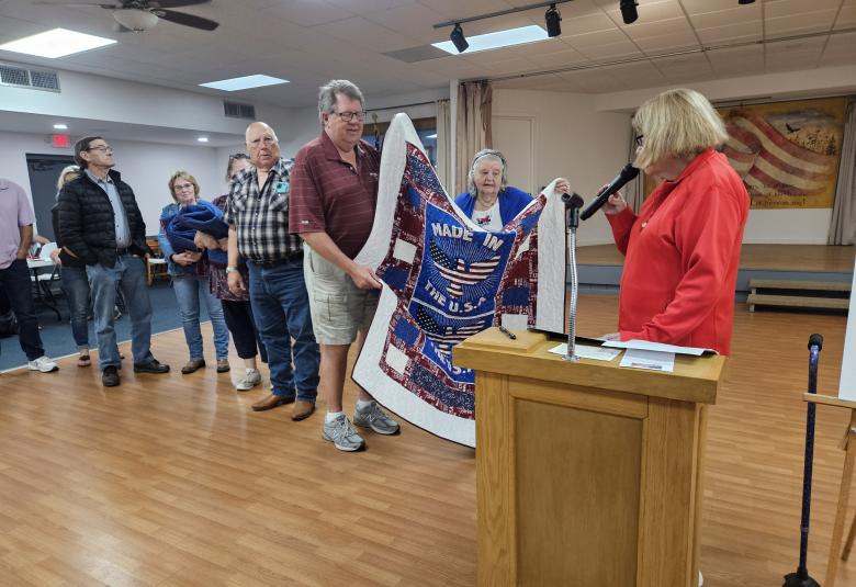 quilts of valor, blooming prairie, mn, vfw, american legion